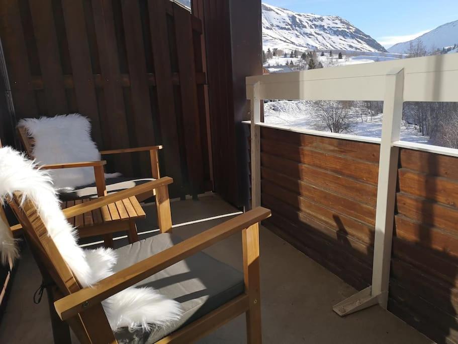 Au Pied Des Pistes Avec Parking Entierement Renove Lägenhet Huez Exteriör bild