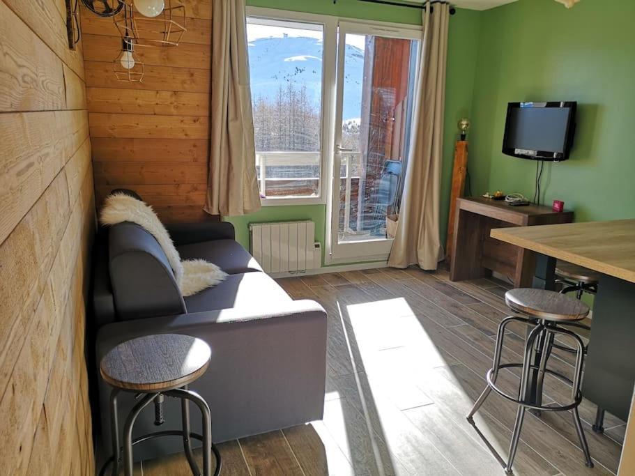 Au Pied Des Pistes Avec Parking Entierement Renove Lägenhet Huez Exteriör bild